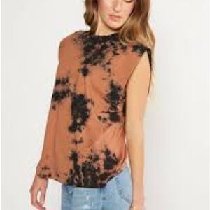 Etica Anais Strong Shoulder Tie-Dye top